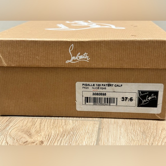 Christian Louboutin Nude Patent Pigalle 120mm Pumps size 7 - Picture 12 of 12
